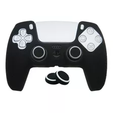 Capa Case De Silicone Controle Ps5 Dualsense + 2 Grips