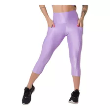 Calça Legging Corsário C/ Bolso Dily Wonder Canelada Intense