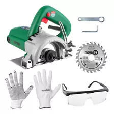 Kit Serra Mármore 1300w Tipo Makita Bosch Óculos Disco Luva