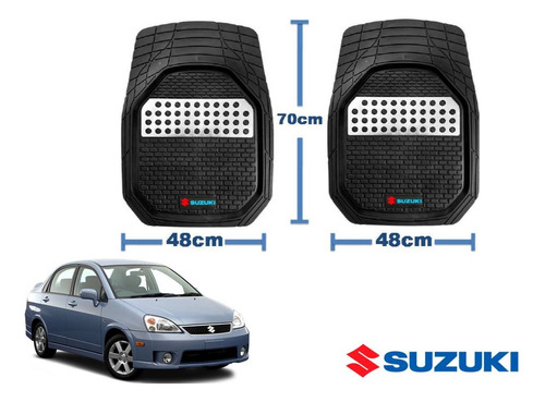 Tapetes 3d Logo Suzuki + Cubre Volante Aerio 2002 A 2007 Foto 4
