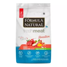 Alimento Fórmula Natural Fresh Meat Sensitive Para Cão Adulto De Raça Mini E Pequena Sabor Cordeiro, Mandioca E Aloe Vera Em Sacola De 7kg
