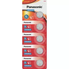 Bateria De Lithium Panasonic Cr2032 3v C/ 5 Unid