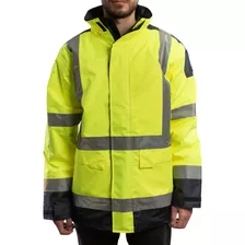 Campera Impermeable Con Reflectivos Delta Plus Easyview