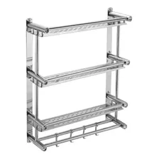 Organizador Estante Para Baño Toallero Con Ventosa/tornillos