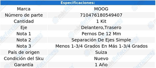 Kit Ajuste Camber Del/tra Moog Suzuki Esteem 95 Al 02 Foto 4