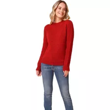 Polera Mujer Cuello Medio Pullover Lana Sweater Kierouno