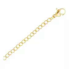 10 Unid.extensor Colar Pulseira Corrente 10cm Banho Ouro 18k Cor Dourado