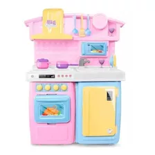 Brinquedo Big Kitchen Rosa Cozinha Plast. Roma