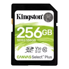 Tarjeta De Memoria Kingston Sds2/256gb Canvas Select Plus 256gb