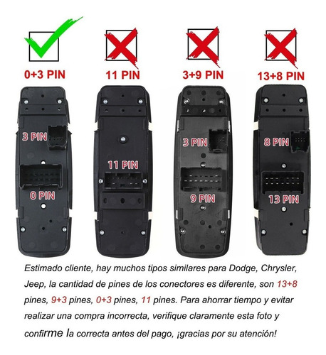 Vidrios Control Maestro Para Chrysler Town/country 2008-2009 Foto 6