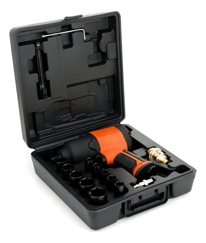 Kit Llave De Impacto Neumatica 1/2 Hamilton Hn30k - 17 Piezas