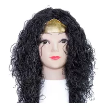 Peluca Mujer Maravilla Wonder Woman Halloween Color Negro