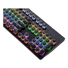 Teclado Gamer Mecanico Gaming Zk-4 104 Keys Round 10 Modos 