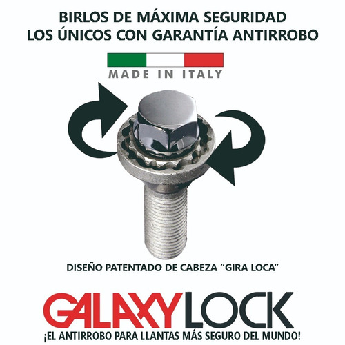 Birlos Seguridad Chevrolet Aveo Lt Aut Galaxy Lock Original Foto 3