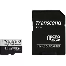 Transcend 64gb High Endurance 350v Uhs-i Microsdxc Memory Ca