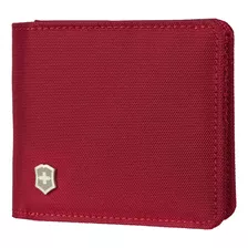 Billetera Bi-fold Color Rojo, Victorinox Color Rojo Diseño De La Tela Liso