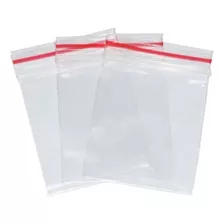 Saquinho Zip Lock Abre E Fecha 8 X 13 Cm - 100 Unidades