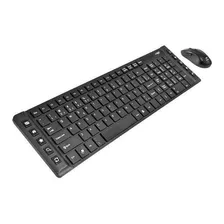 Kit Teclado E Mouse Sem Fio C3 Tech K-w50bk Preto