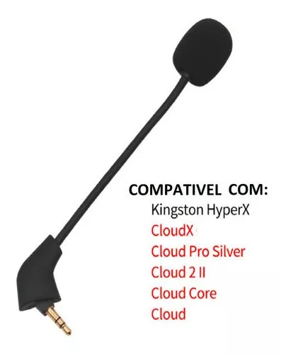 Microfone Compatível Hyperx Cloud 2 E Cloud Core