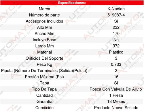 Deposito Anticongelante Alero 4cil 2.2l 95 Al 96 8604396 Foto 3