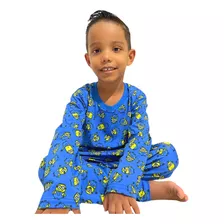 Kit 3 Pijama Comprido Longo Infantil Menino 1 A 12 Atacado