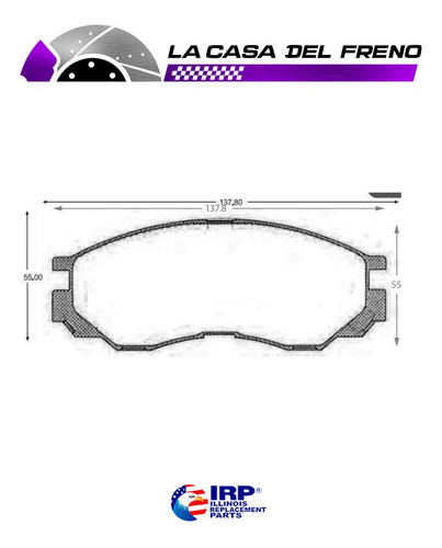 Pastilla Freno Del Mitsubishi L300 2.5 1998 (4d56-t-p15t) Foto 4