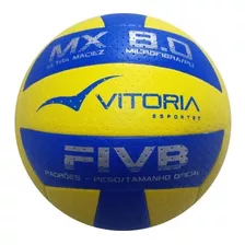 Bola Volei Oficial Vitoria Mx 8.0 Pu Microfibra Macia