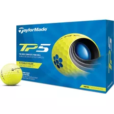 Pelotas Bolas De Golf Taylormade Tp5 Diseño Amarillo