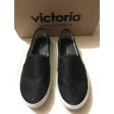 Slip On Negros Victoria Made In Spain Sneakers Tenis Sport