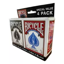 Set 4 Barajas Bicycle Cartas Profesionales Envío Gratis