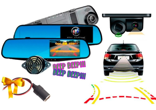 Espejo Retrovisor Dvr Con Camara De 1 Sensor Reversa Buick Foto 2