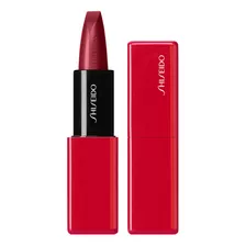 Labial En Barra Shiseido Technosatin Gel Lipstick Color 411 Scarlet Cluster - Rich Plum
