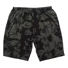 Bermuda Moletom Masculina Plus Size Grandes Camuflada Bma4