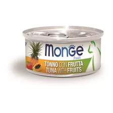 Alimento Lata Gato Monge Atún Y Frutas 80gr