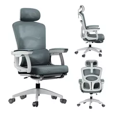 Silla De Oficina Ergonómica Con Reposapiernas Y Reclinable