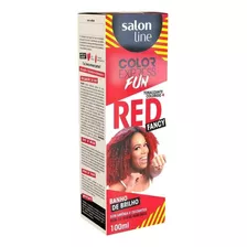  Tonalizante Color Express Fun Salon Line 100ml Tom Vermelho Fancy Red
