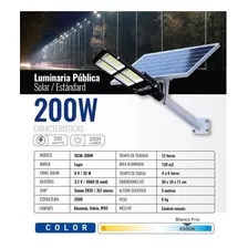 Foco Solar 200w, Chips Leds Sanan 357 Piezas, 2500 Lumenes