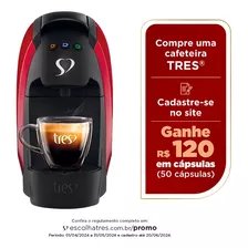 Cafeteira Espresso Luna Vermelha Automática 220v 3 Corações