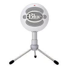 Microfone Blue Snowball Ice Condensador Cardioide Cor Branco