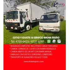 Transportes De Carga Y Mudanzas Camión Con Rampa Hidráulica