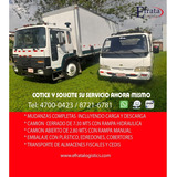 Transportes Y Mudanzas Camion 7.30 Mts Con Rampa Hidraulica