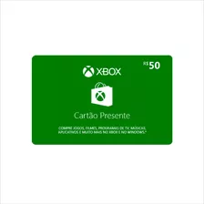 Microsoft Gift Card R$ 50 Reais Cartão Presente Xbox Live Br