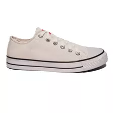 Zapatillas Flecha Puntera Goma Lona Cordón Hombre