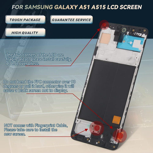 Ywlrong Pantalla Para Samsung Galaxy A51 A515 Pantalla Lcd D Foto 5