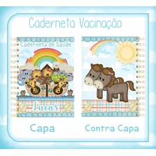 Caderneta De Saúde Menino - Arca De Noé - Personalizada