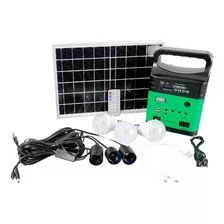 Sistema De Iluminaciòn Solar 10w 3 Focos Lion Tools