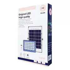 Foco Led De 100w Mas Panel Solar Control Remoto