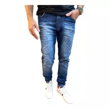 Calça Jeans Lycra Masculina Skiny Tamanho Normal E Plus Size