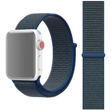 Correa Para Apple Watch 42 Y 44mm, Con Velcro. Azul