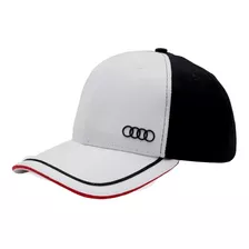 Boné Audi Sport Four Rings Collection Preto/branco Original